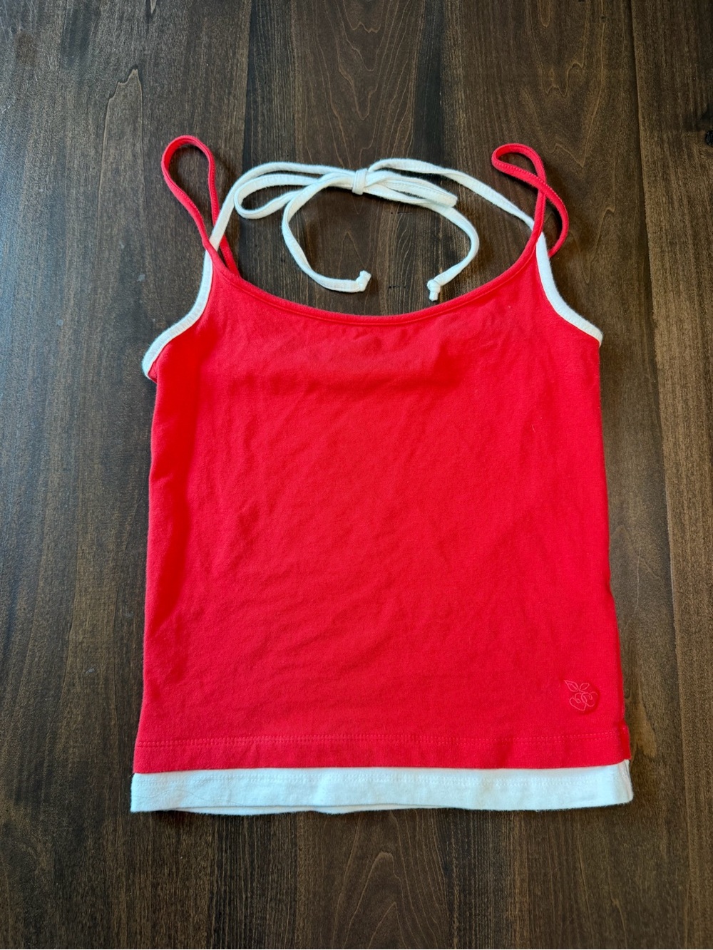 Urban Outfitters Red Halter Tank with White Trim